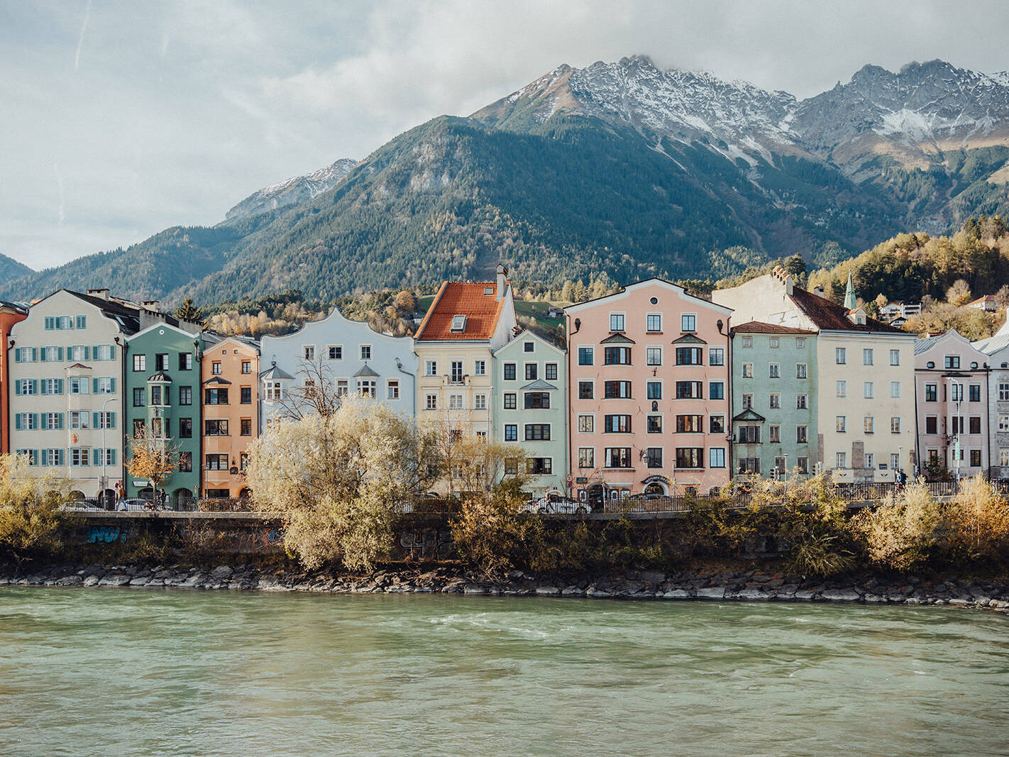 Innsbruck Häuser am Fluss