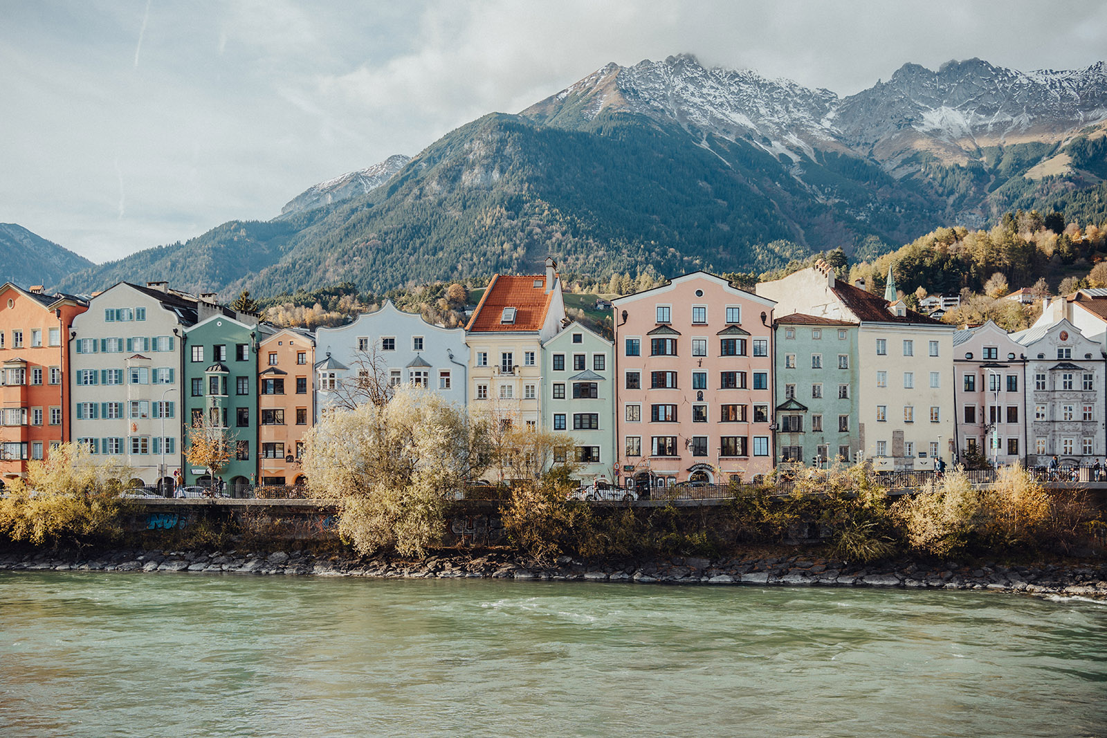 Innsbruck Häuser am Fluss